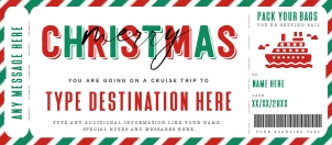 Surprise Trip Voucher Cruise Christmas Ed. - #185 CE: Surprise Trip Voucher Cruise Christmas Ed. - #185 CE