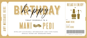 Mani Pedi Gift Voucher - #179: Mani Pedi Gift Voucher - #179