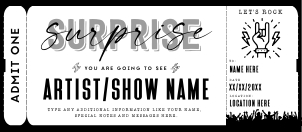 Rock Show Gift Voucher - #178: Rock Show Gift Voucher - #178