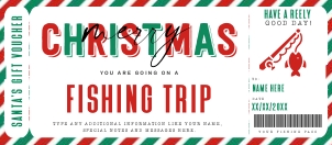 Surprise Fishing Trip Voucher Christmas Ed. - #177 CE: Surprise Fishing Trip Voucher Christmas Ed. - #177 CE