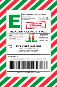 Elf Shipping Labels - TG085: Elf Shipping Labels - TG085