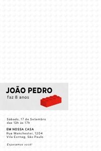Convite Lego 10x15cm - #392 design preview