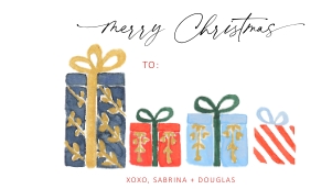Minimalist Present Gift Tag - TG088: Minimalist Present Gift Tag - TG088