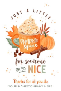 Pumpkin Spice Tag - TG096: Pumpkin Spice Tag - TG096