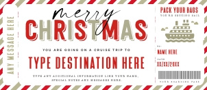 Surprise Trip Voucher Cruise Christmas Ed. - #185b CE: Surprise Trip Voucher Cruise Christmas Ed. - #185b CE