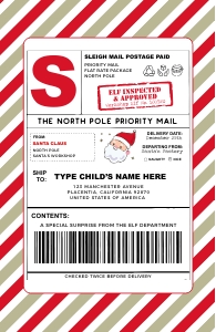 Santa Shipping Labels - TG107: Santa Shipping Labels - TG107