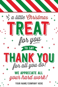 A Little Christmas Treat Tag - TG112: A Little Christmas Treat Tag - TG112