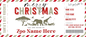 Zoo Ticket Voucher Christmas Ed. - #168b CE: Zoo Ticket Voucher Christmas Ed. - #168b CE