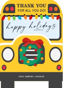 Bus Driver Christmas Gift Card Holder - X028 design preview
