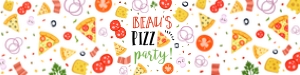 Pizza Party Water Bottle Labels - #200: Pizza Party Water Bottle Labels - #200