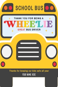 Bus Driver Appreciation Thank you Gift Tag - TG132: Bus Driver Appreciation Thank you Gift Tag - TG132