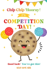 Competition day Cookie Tag - TG136: Competition day Cookie Tag - TG136
