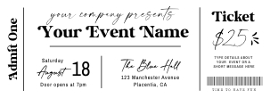 Event Ticket Voucher - #160 BT design preview