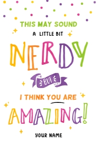 Nerdy Candy Gram Tag - TG144: Nerdy Candy Gram Tag - TG144