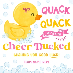 You've Been Cheer Ducked Tag - TG149 design preview
