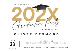 Graduation Invitation - 5x3.5" - #420 design preview