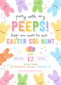Easter Egg Hunt Invitation - 5x7" - #379 design preview
