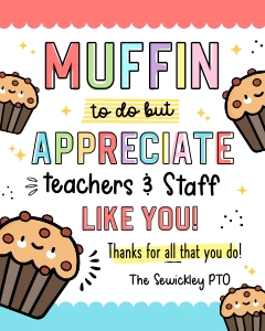 Muffin without you 8x10"Sign - TG159: Muffin without you Sign - TG159