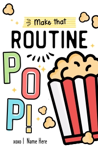 Make that routine pop Gift Tag - TG160: Make that routine pop Gift Tag - TG160