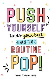 Push Pop Cheer Gift Tag - TG161 design preview