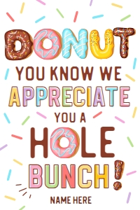 DONUT You Know Gift Tag - TG167: DONUT You Know Gift Tag - TG167