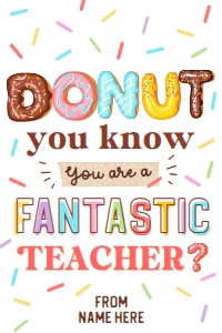 DONUT You Know Gift Tag - TG168: DONUT You Know Gift Tag - TG168