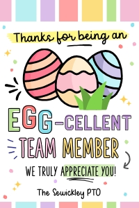 Easter Team Member Appreciation Gift Tag - TG163 design preview