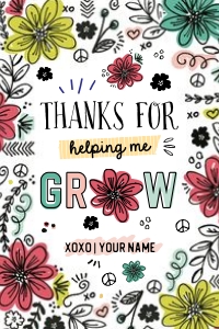 Thank You for Helping Me Grow Gift Tags - TG165 design preview