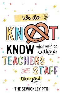 Pretzel Teacher Appreciation Printable Tag - TG164 design preview