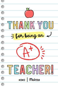 A+ Teacher Printable Tag - TG169: A+ Teacher Printable Tag - TG169