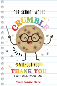 Crumble without You Cookies Tag - TG170 design preview