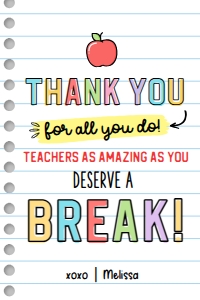 Spring Break Printable Tag - TG172: Spring Break Printable Tag - TG172