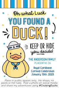 Cruising Ducks Gift Tag - TG174 design preview