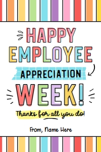 Employee Appreciation Tag - TG180: Employee Appreciation Tag - TG180