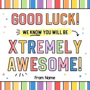 Sour Candy Sports Good Luck Gift Tag - TG178 b: Sour Candy Sports Good Luck Gift Tag - TG178 b