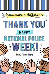 Police Week Tag - TG184: Police Week Tag - TG184