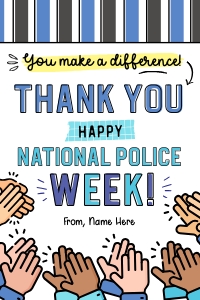 Police Week Tag - TG184 design preview