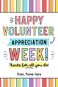 Volunteer Appreciation Week Gift Tag - TG187 design preview