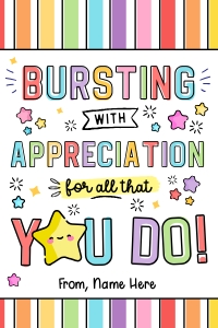 Bursting with Appreciation Tag - TG188 design preview