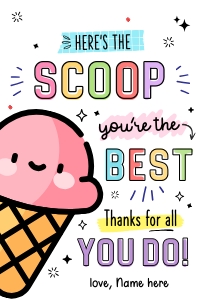Ice Cream Appreciation Gift Tag - TG201 design preview