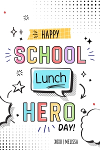 School Lunch Hero Appreciation Tag - TG203 design preview