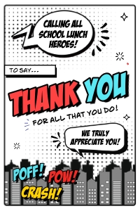 School Lunch Hero Appreciation Tag - TG204 design preview