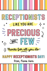 Receptionist Day Thank You Tag - TG206 design preview