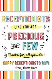 Receptionist Day Thank You Tag - TG206: Receptionist Day Thank You Tag - TG206