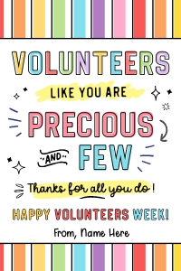 Volunteers Thank You Tag - TG217 design preview