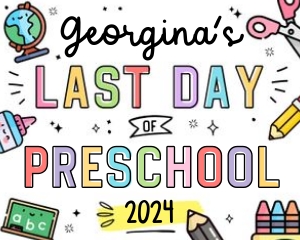 Last Day Of School Sign - SC004 design preview