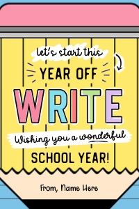Back To School Pencil Gift Tags - TG225 design preview