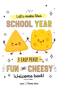 Cheese Snack Back to School Gift Tags - TG223 design preview