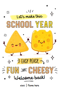Cheese Snack Back to School Gift Tags - TG223: Cheese Snack Back to School Gift Tags - TG223