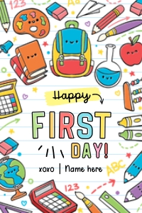 Happy First Day Back to School Tag - TG238 design preview